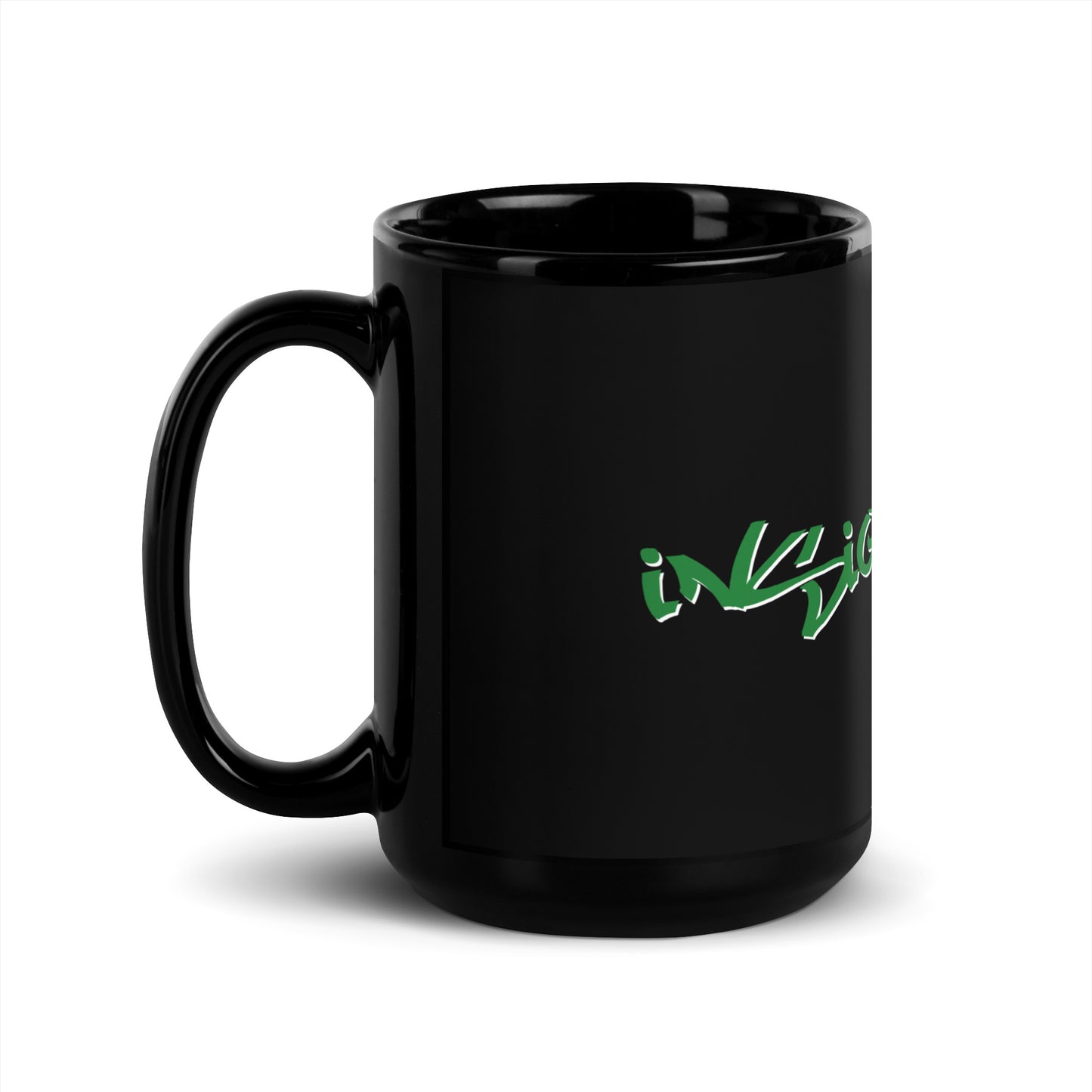 Insight Peace Glossy Black Mug